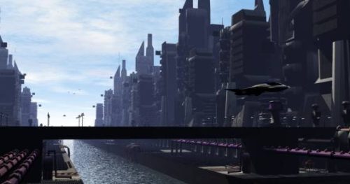 Sci-fi Downtown City