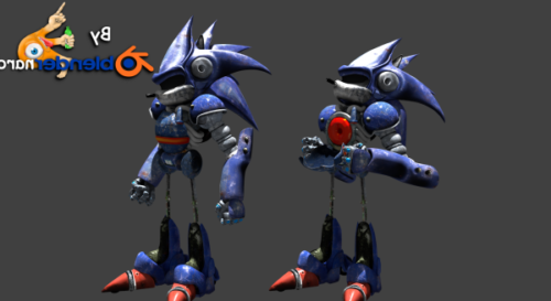 Mecha Sonic MK. 1 (Sonic 2) - 3D model by Spex130 (@spex130) [1431dad]