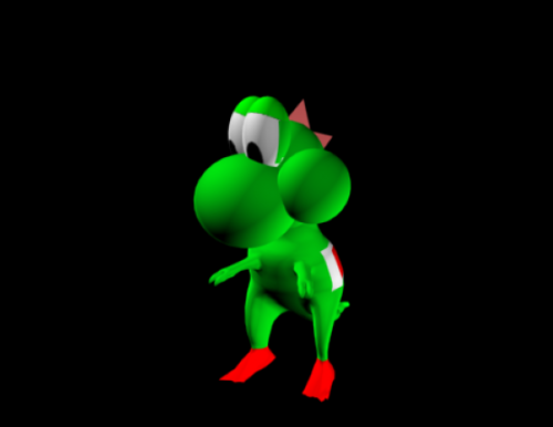 Yoshi Cartoon Character