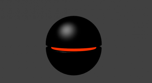 Black Floating Robot