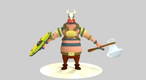 Cartoon Viking Warrior