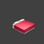 Double Bed Lowpoly