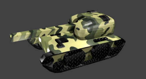 Tank With Forest Camo