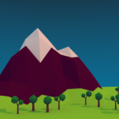 Simple Mountain Scene