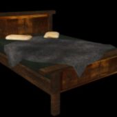 Vintage Wooden Bed