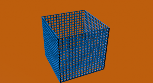 Wire Frame Metal Crate