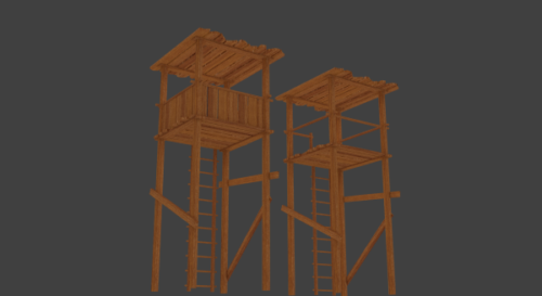 Wood Towers Set