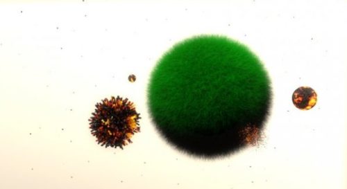 Abstract Green Planet