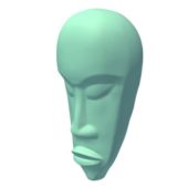 Lowpoly African Mask