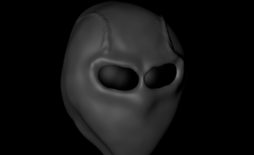 Alien Head Character