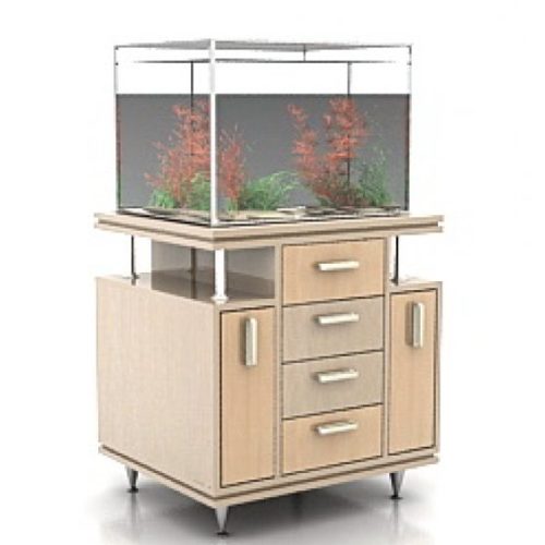 Aquarium On Cabinet