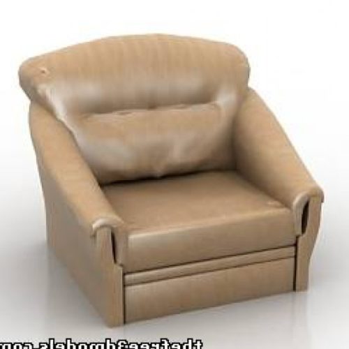 Single Leather Armchair