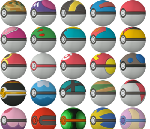 Balls Pokemon Set