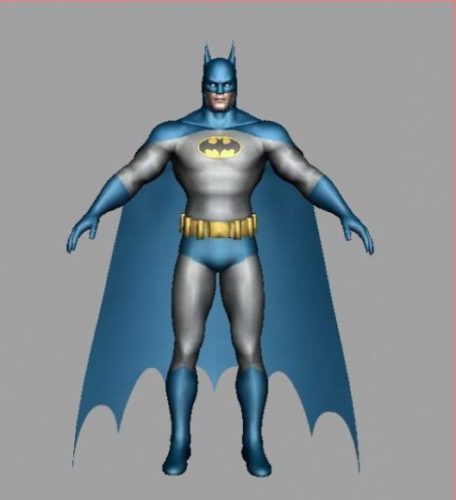 Batman Character Free 3D Model - .Fbx, .Ma, Mb, .Obj - 123Free3DModels