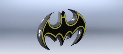 Logo Batman Badge Free 3D Model - .Stl - 123Free3DModels