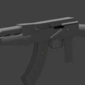 Black Ak-47 Gun