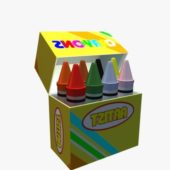 Children Box Of Crayons