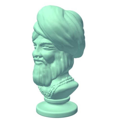 Bust Indian Sadhu Character