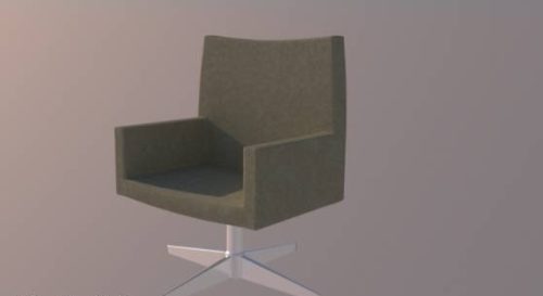 Single Chair With Metal Leg