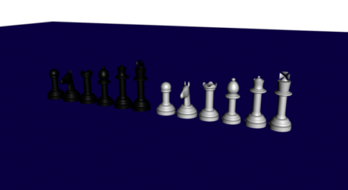Black White Chess Pieces