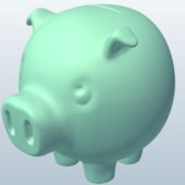 Lowpoly Coin Bank Pig