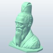 Confucius Head Sculpt