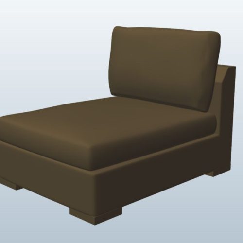 Sectional Armless Sofa Chair