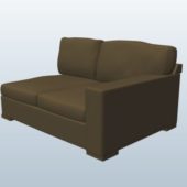 Contemporary Sectional Sofa 1 Seat
