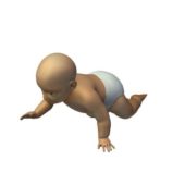 Crawling Baby Character
