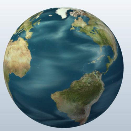 flat earth map 3d model download