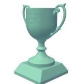 Lowpoly Fathers Day Trophy