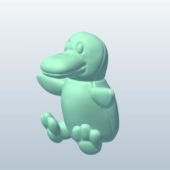Finger Puppet Duck Character