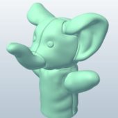 Finger Puppet Elephant Sculpt
