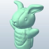 Finger Puppet Rabbit Character