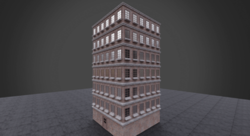 Low Poly High Rise Building