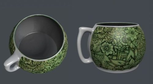 Cup With Decoratiion