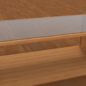 Glass And Wood Table