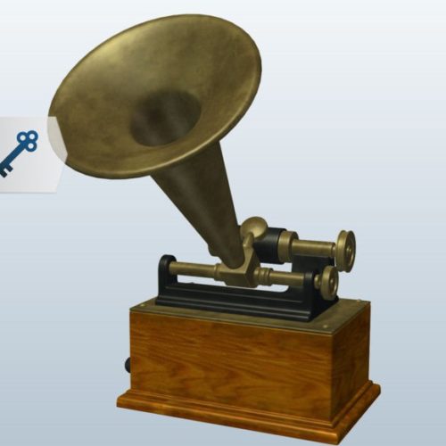 Vintage Gramophone Bronze