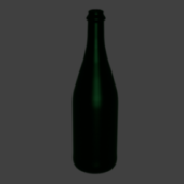 Old Green Glass Bottle