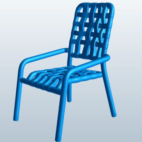 Grid Strap Dining Chair