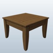 Wood Stool Low Poly