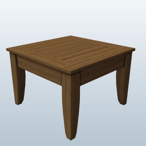 Wood Stool Low Poly