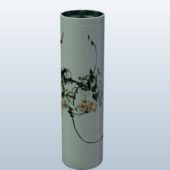 Chinese Cylinder Vase