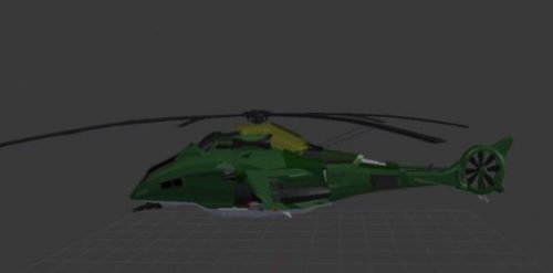 Military Helicopter With Camo Skin