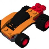 Lego Car Orange Racer