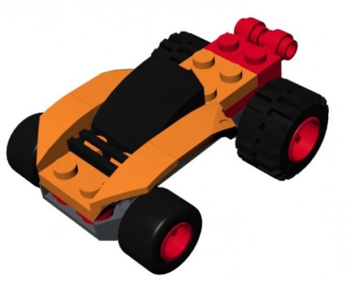 Lego Car Orange Racer