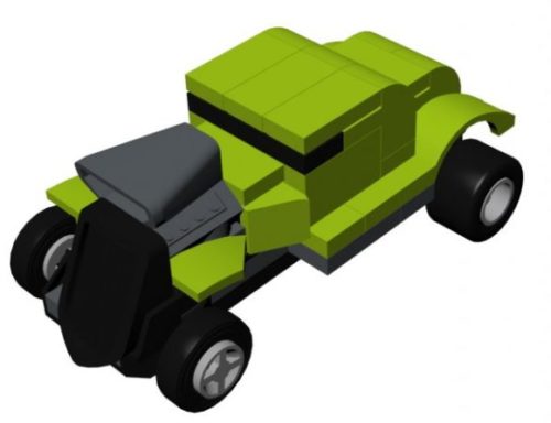 Lego Rod Rider Car Lowpoly