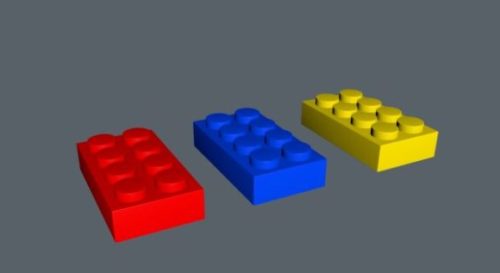 Plastic Lego Bricks Set