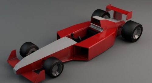 Low Poly Formula 1 Car