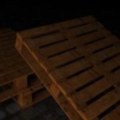 Low Poly Wood Pallet